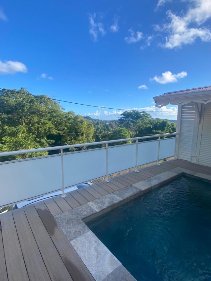Les Appart Villa Sunbay Caraibes Avec Piscine Privative Vue Mer Et Montagne Le François Exterior foto